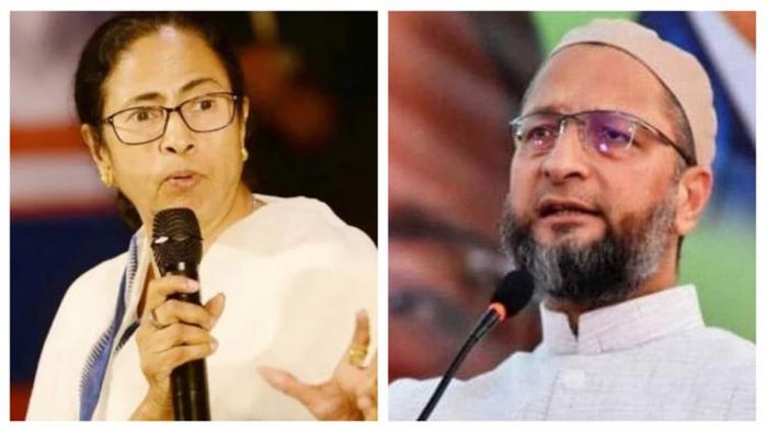 মমতা বন্দ্যোপাধ্যায় ও আসাদউদ্দিন ওয়াইসি