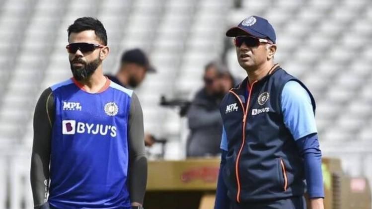 বিরাট কোহলি ও রাহুল দ্রাবিড় (টুইটার)