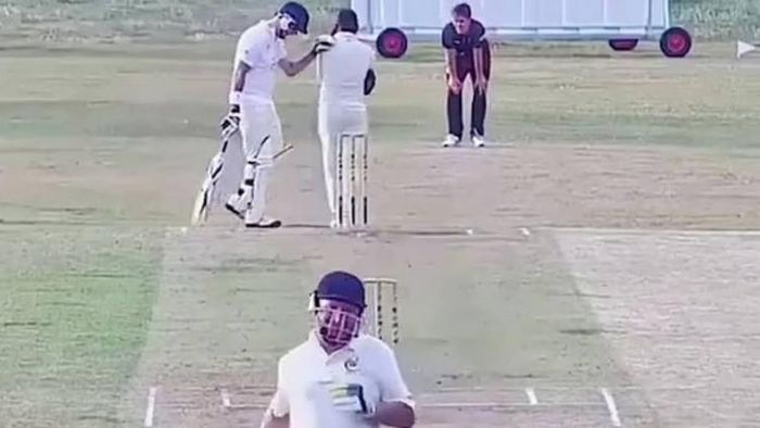 প্যাড পরতে ভুলে গেলেন ব্যাটার