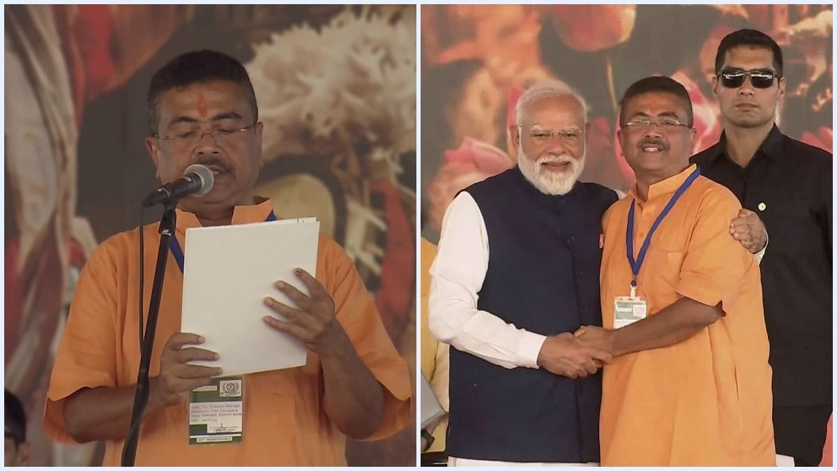 শপথ নিলেন শুভেন্দু 