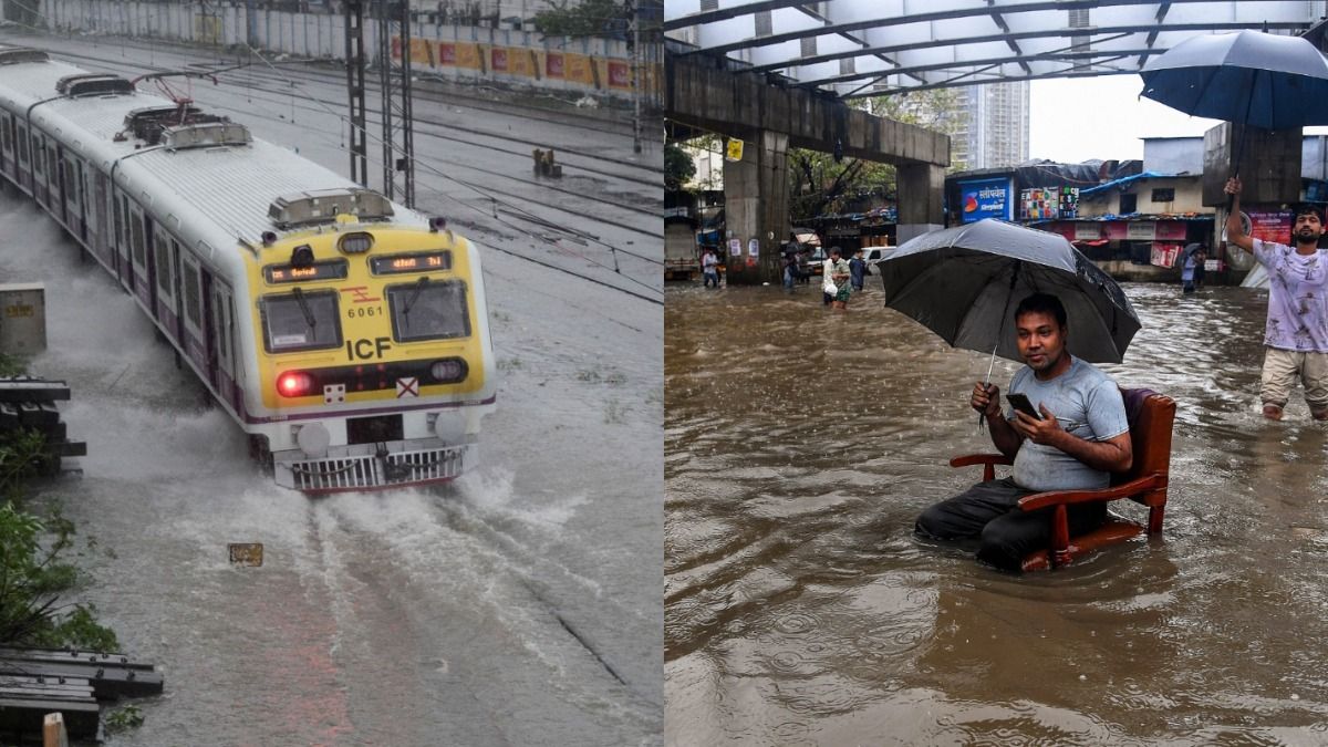অতিবৃষ্টিতে স্তব্ধ মুম্বই