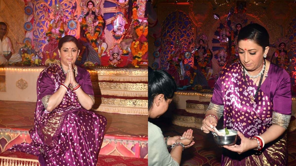 "কিঁউকি সাস ভি কভি বহু থি ২"-র সেটে অভিনেত্রী স্মৃতি ইরানি