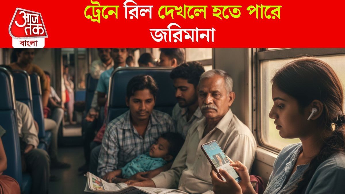 ট্রেনে রিল দেখলে হতে পারে জরিমানা, ভারতীয় রেলের এই নিয়মটা জেনে রাখুন