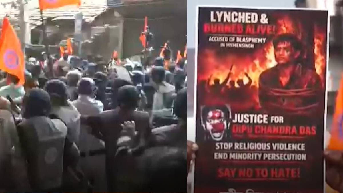 বাংলাদেশে হিন্দু হত্যা, রণক্ষেত্র কলকাতা, কী ঘটল? রইল সব ছবি