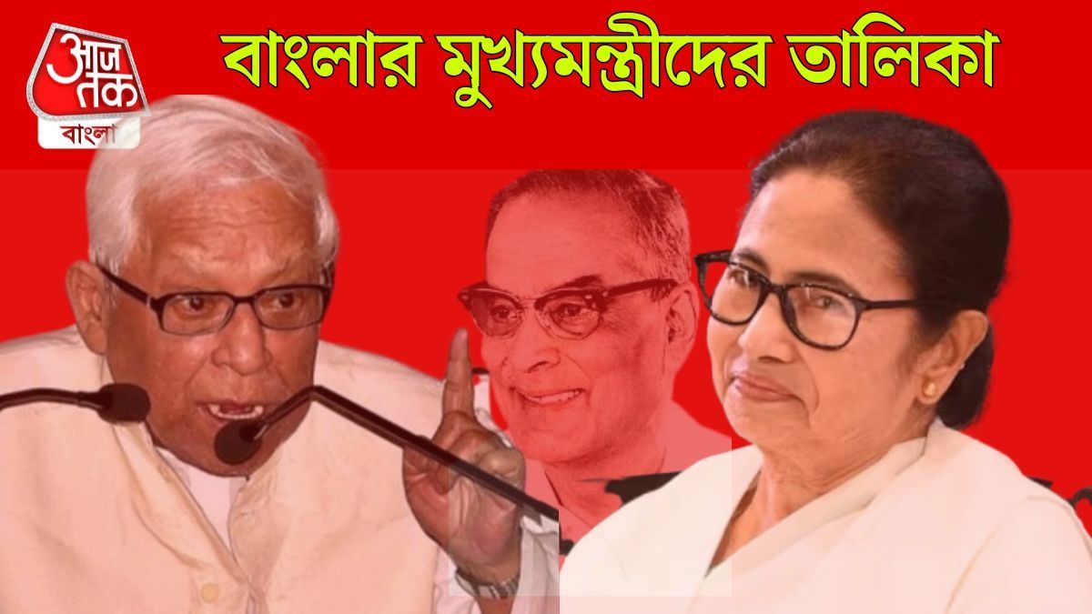 বাংলার মুখ্যমন্ত্রীদের তালিকা