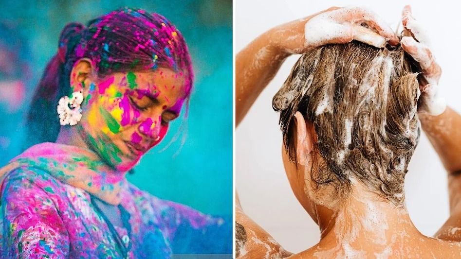 মাথা থেকে হোলির রং তুলবেন কীভাবে? 