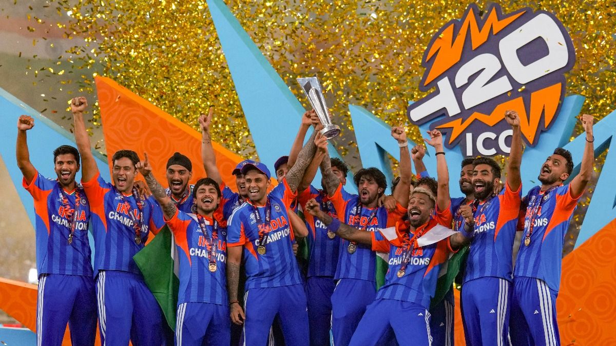 টি২০ বিশ্বকাপ জয়ের পরে ভারতের সেলিব্রেশন