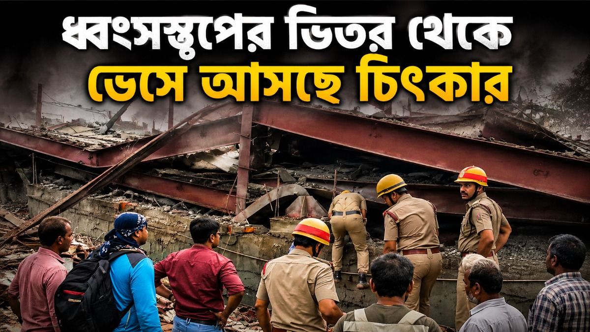 তারাতলায় ভেঙে পড়েছে গোডাউন 