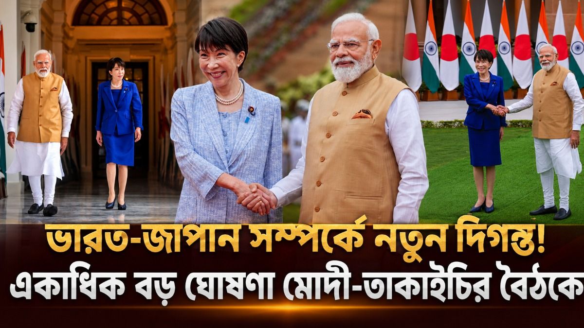 মোদীর 'ছোটবোন' সম্বোধনে আপ্লুত তাকাইচি, জাপান থেকে বিনিয়োগ আসছে  ১০ হাজার কোটি ডলার