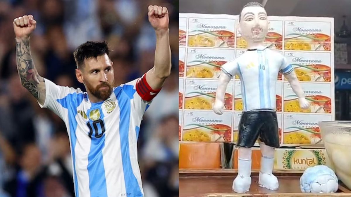 দুর্গাপুরে মিষ্টির Messi! ক্ষীর-চকোলেটে Viral বিশ্বকাপের উন্মাদনা