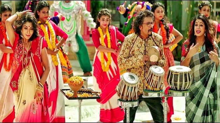 গাঁদা ফুল গানের নেপথ্য দৃশ্য