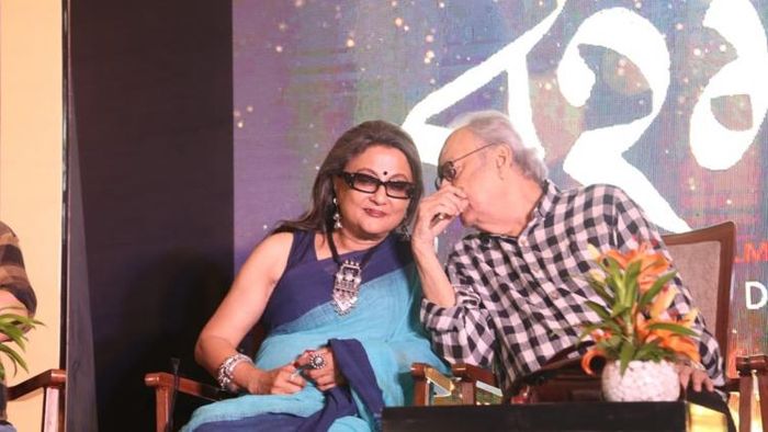 অপর্ণা-সৌমিত্র 'বহমান' ছবির প্রমোশনে