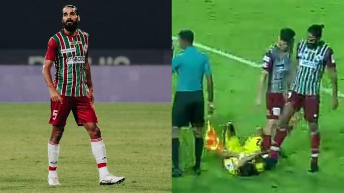 সন্দেশ ঝিংগান, সেদিনের ওই ম্যাচের দৃশ্য (ছবি - টুইটার)