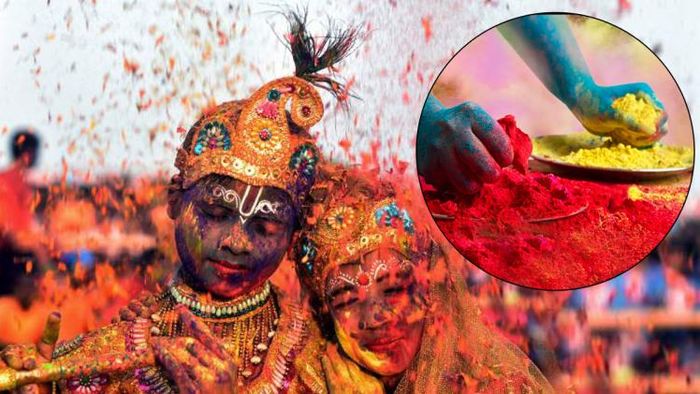 রঙের উৎসবে মেতে ওঠেন সকলে