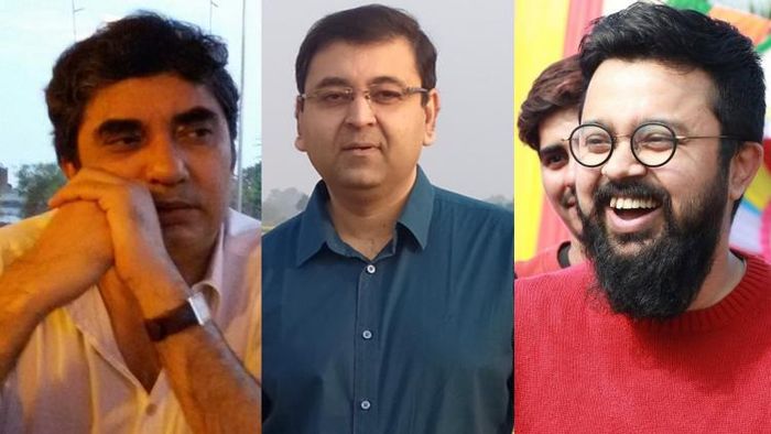 অনীক দত্ত, ইন্দ্রাশিস আচার্য ও সৌরভ পালোধি (ছবি: ফেসবুক)