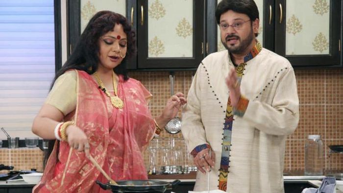 নন্দিনীর রান্নার শো-তে তাপস পাল