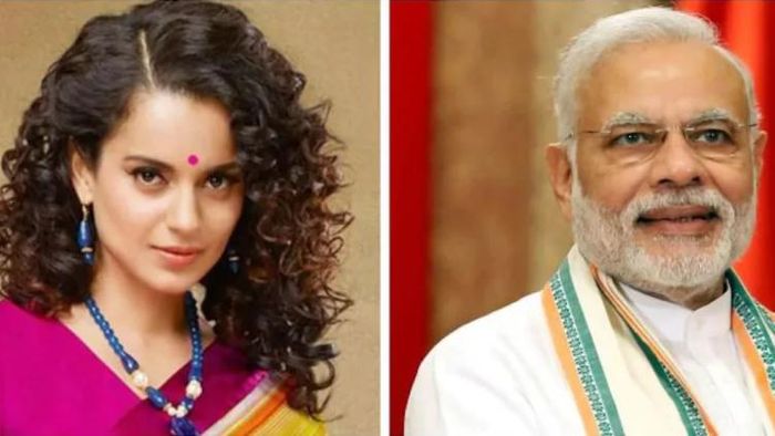কঙ্গনা রানাওয়াত ও নরেন্দ্র মোদী