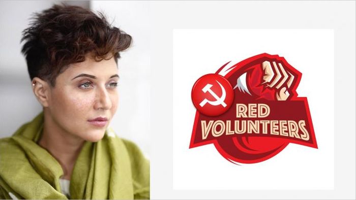 রেড ভলেন্টিয়ার্সদের ধন্যবাদ জানালেন স্বস্তিকা মুখোপাধ্যায় (ছবি: ফেসবুক)