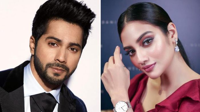 বরুণ ধাওয়ান ও নুসরত জাহান (ছবি: ফেসবুক)