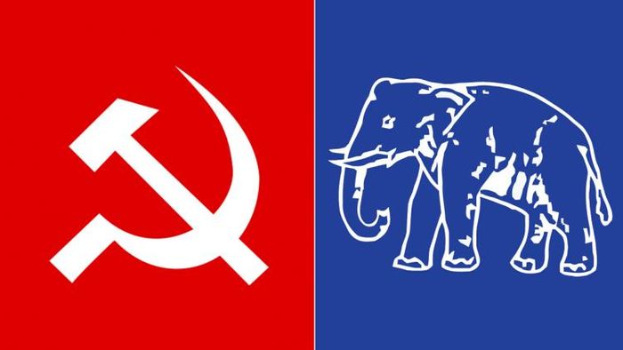 সিপিআই এবং বিএসপি-র পতাকা