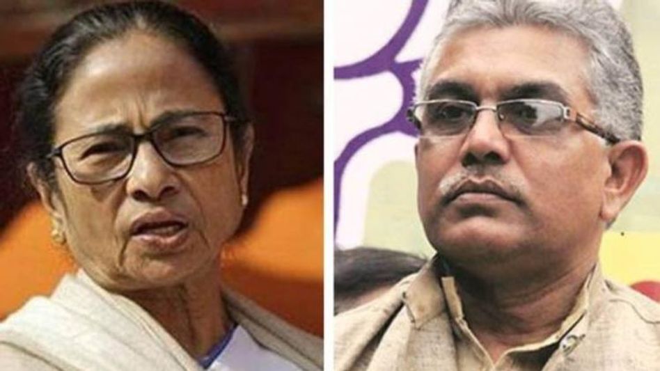 মমতাকে দিলীপের টার্গেট! 'উনি নিজেও জানেন হেরেছেন' মমতাকে দিলীপের টার্গেট! 'উনি নিজেও জানেন হেরেছেন'