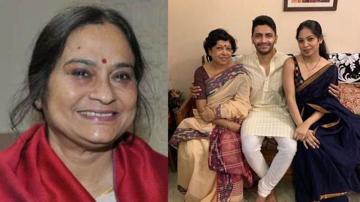 স্বাতীলেখা সেনগুপ্ত  ও পরিবারের সঙ্গে অর্জুন চক্রবর্তী
