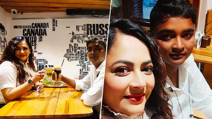 শ্রীলেখা মিত্রের সঙ্গে ডেটে শশাঙ্ক ভাভসর (ছবি: ফেসবুক)