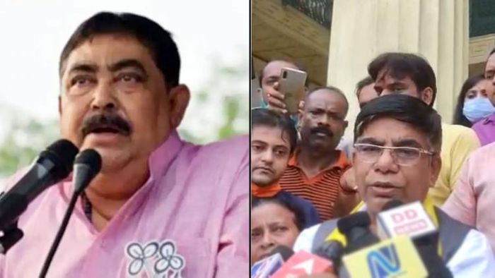 অনুব্রত মণ্ডল ও সুভাষ সরকার (বামদিক থেকে)