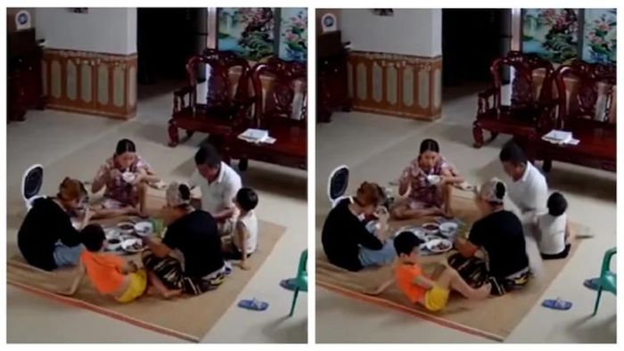 ডিনার চলাকালীন খুলে পড়ল সিলিং ফ্যান