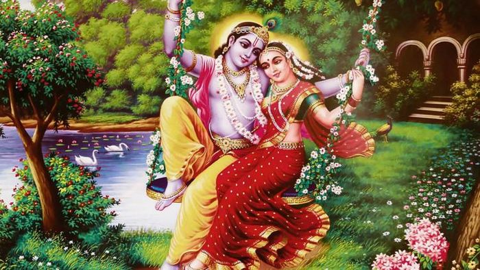 রাধা -কৃষ্ণের লীলা হল ঝুলনযাত্রা