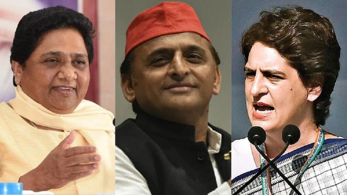 মায়াবতী, অখিলেশ যাদব এবং প্রিয়াঙ্কা গান্ধী