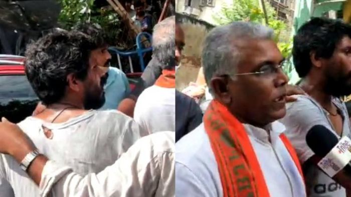 ভবানীপুরে প্রচারে গিয়ে বিক্ষোভের মুখে দিলীপ