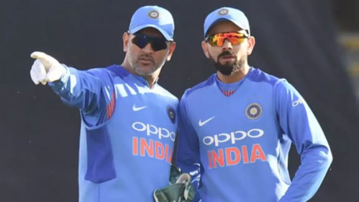 ভারতীয় দলে ধোনি মেন্টর, ক্যাপ্টেন কোহলি।