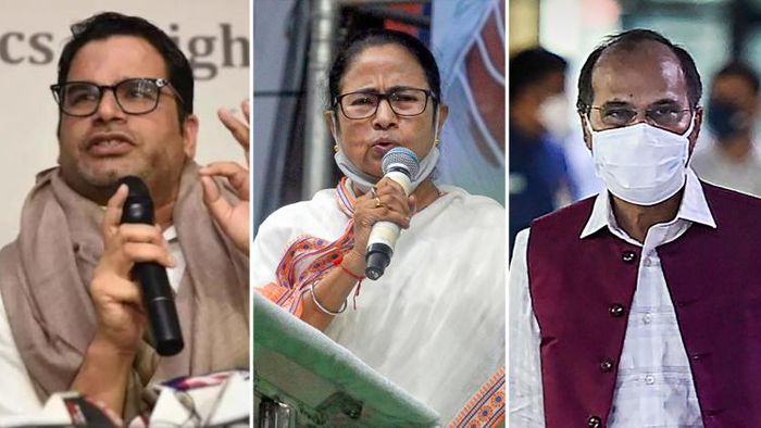 প্রশান্ত কিশোর, মমতা বন্দ্যোপাধ্যায় এবং অধীর চৌধুরী