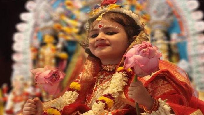 কুমারী পুজো (ছবি সূত্র-সোশ্যাল মিডিয়া)