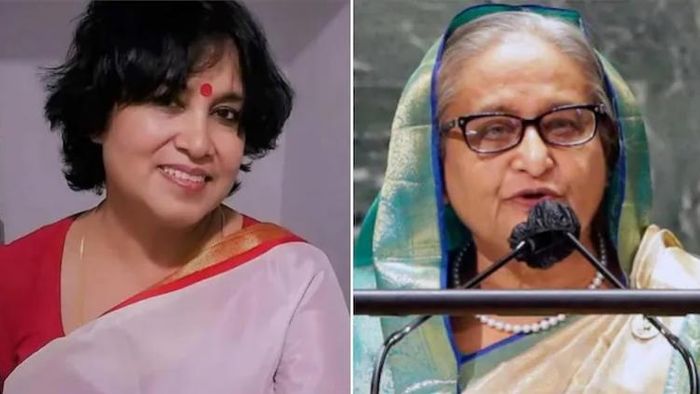 তসলিমা নাসরিন ও শেখ হাসিনা