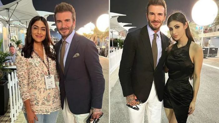 ভেডিড বেকহ্যামের সঙ্গে বলিউড অভিনেত্রীরা।