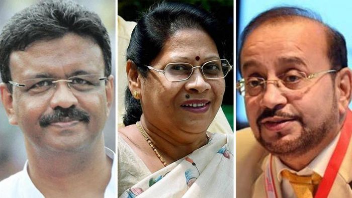 ফিরহাদ হাকিম, মালা রায় ও অতীন ঘোষ (বাঁ দিক থেকে)