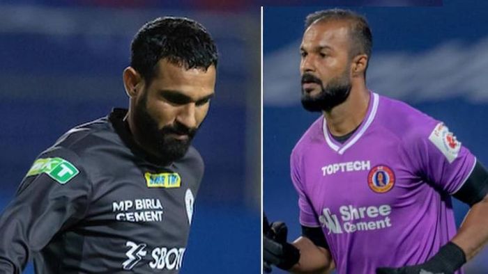 অমরিন্দর ও অরিন্দম ছবি:এটিকে মোহনবাগান ও এসসি ইস্টবেঙ্গলের ফেসবুক পেজ থেকে।