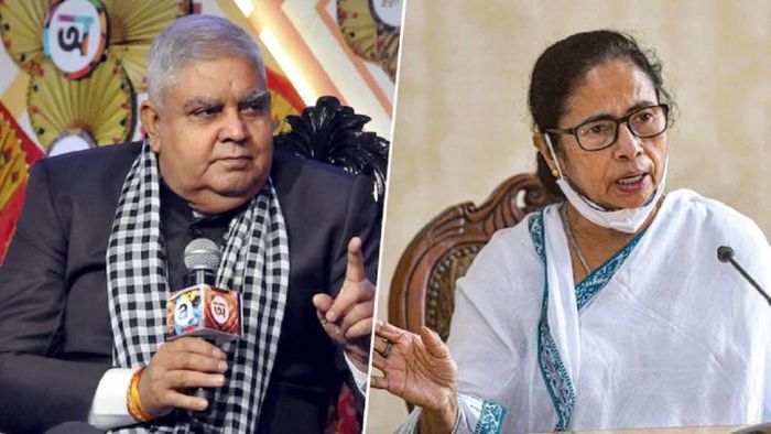 রাজ্যপাল জগদীপ ধনখড় ও মুখ্যমন্ত্রী মমতা বন্দ্যোপাধ্যায়