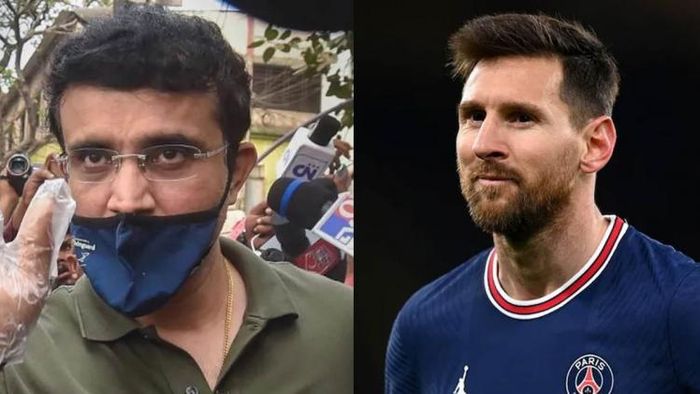 সৌরভ গঙ্গোপাধ্যায় এবং লিও মেসি