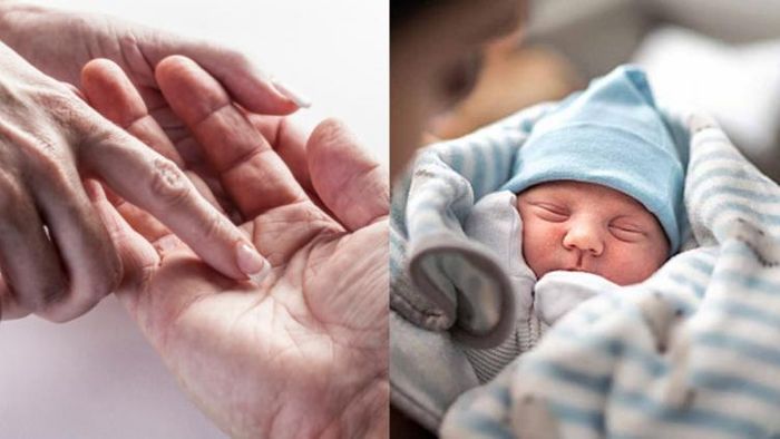 সন্তান রেখাটি তালুতে বুধ পর্বতের নীচে রয়েছে