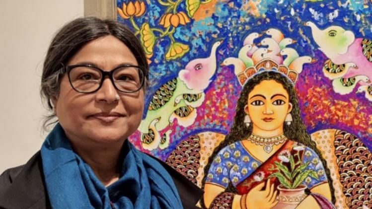 লোক পরম্পরা ও স্ত্রীসত্তার অদ্ভূত সঙ্গম জয়শ্রী বর্মনের শিল্প  