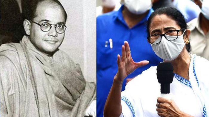 নেতাজি সুভাষচন্দ্র বুস এবং মমতা বন্দ্যোপাধ্যায়