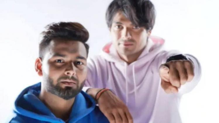 একসঙ্গে দুই তারকা, ঋষভ পন্তের সঙ্গে ফটোশুট নীরজ চোপড়ার 