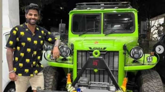 নতুন গাড়ি ডোঙ্গার সঙ্গে সূর্যকুমার