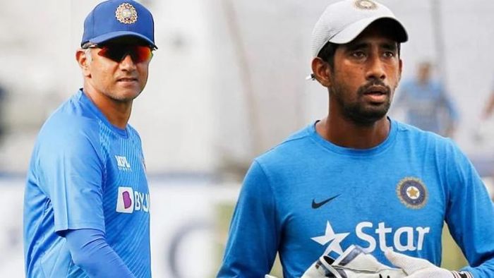 রাহল দ্রাবিড় ও ঋদ্ধিমান সাহা (ফাইল ছবি)