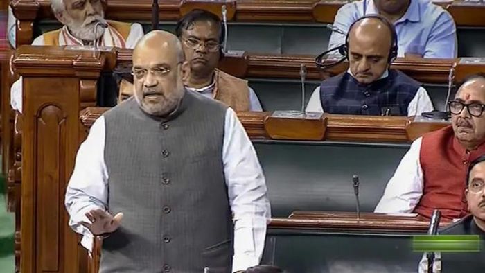 লোকসভায় অমিত শাহ।