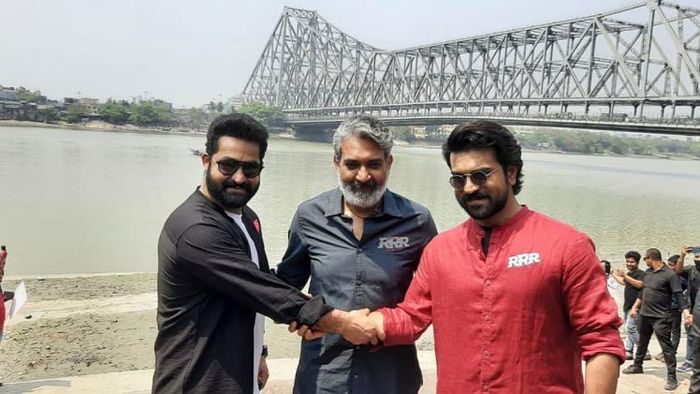 কলকাতায় 'RRR' ছবির প্রচারে রাজামৌলি, রাম চরণ, জুনিয়র এনটিআর