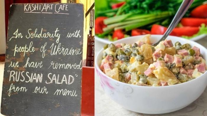 কোচির এক ক্যাফে থেকে সরল রাশিয়ান স্যালাড